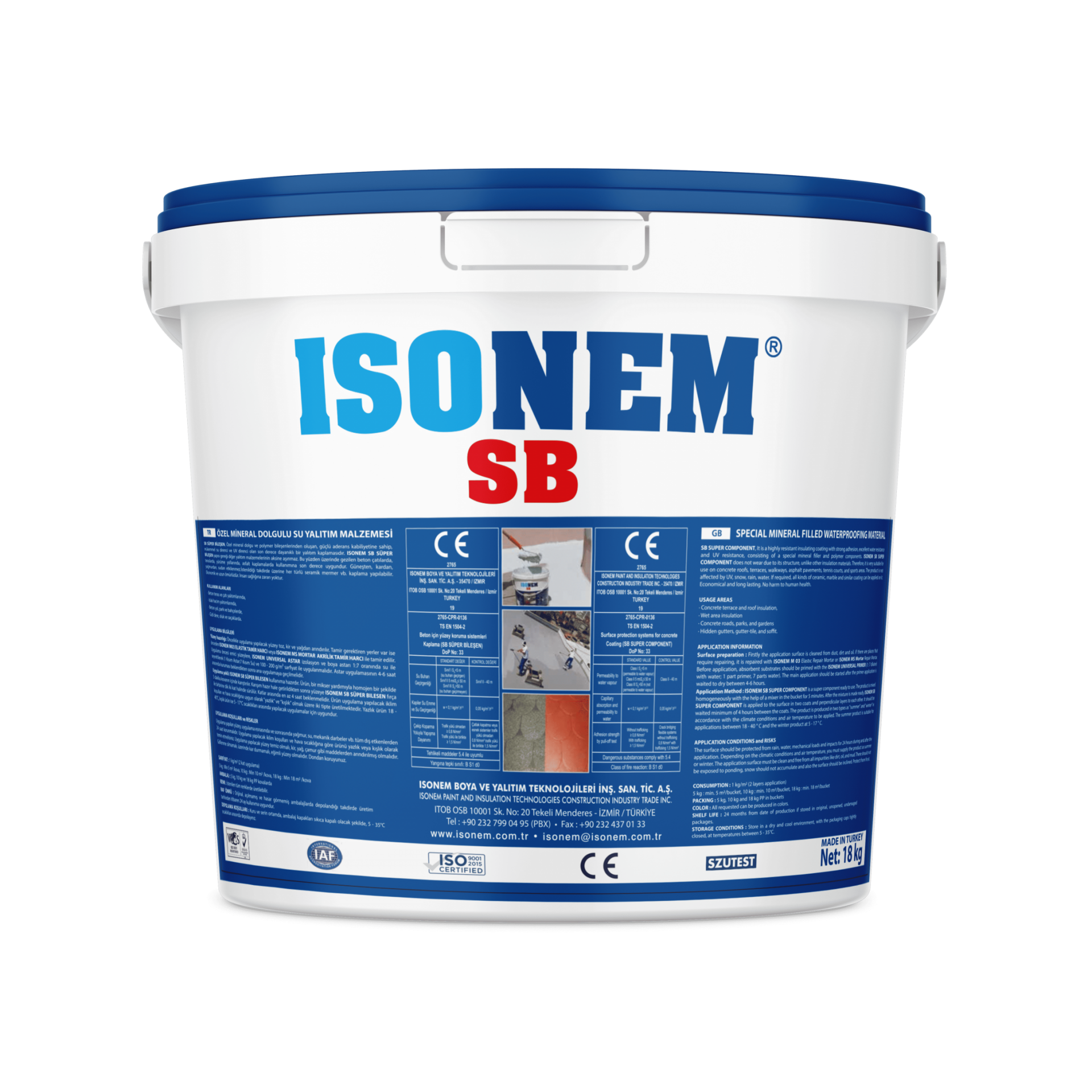 Isonem SB (Süper Bileşen) Beyaz 18 KG