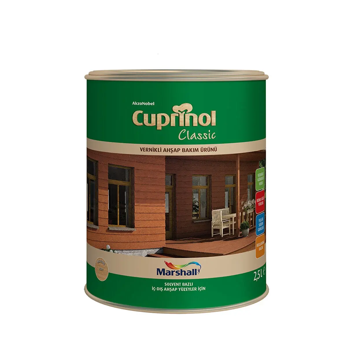 Marshall Cuprinol Vernikli Ahşap Bakım Ürünü Naturel 2,5 L