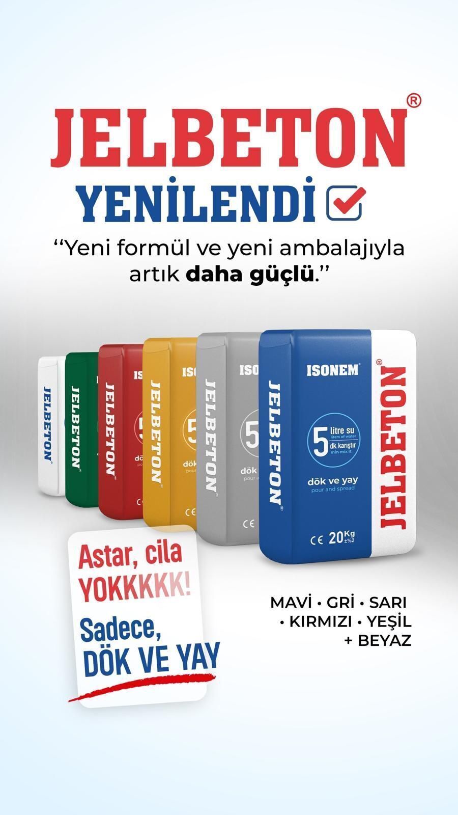 YENİ NESİL İSONEM JELBETON YEŞİL 20KG