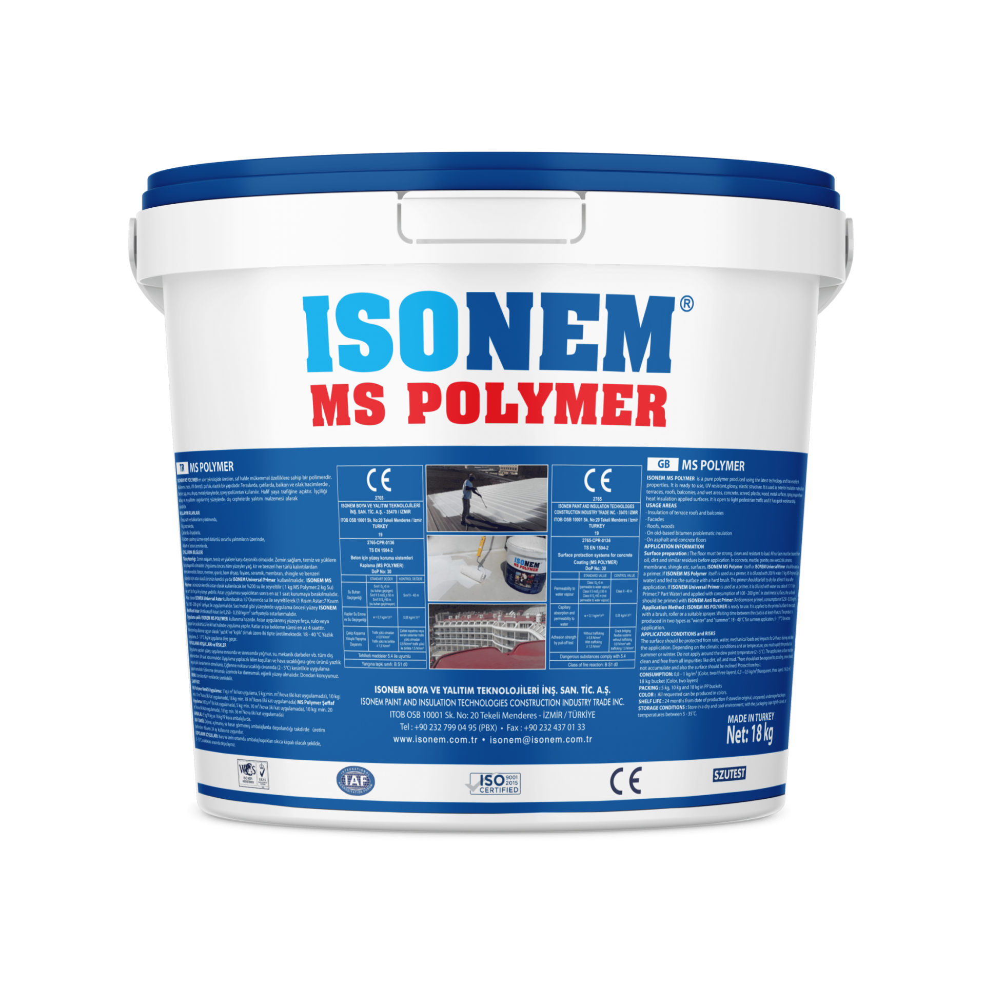 Isonem Ms Polymer ŞEFFAF 18 KG